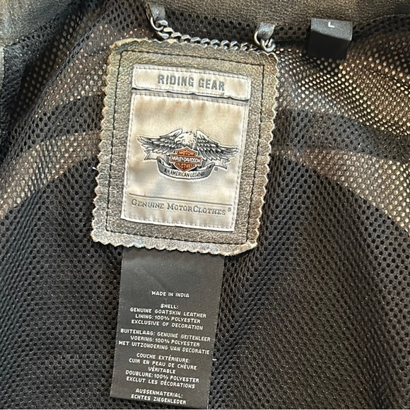 Women's Distressed Grey Biker Jacket - Picture 12 of 12